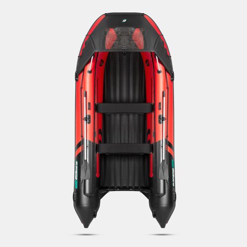 Надувная лодка GLADIATOR E450X PRO красно-черный