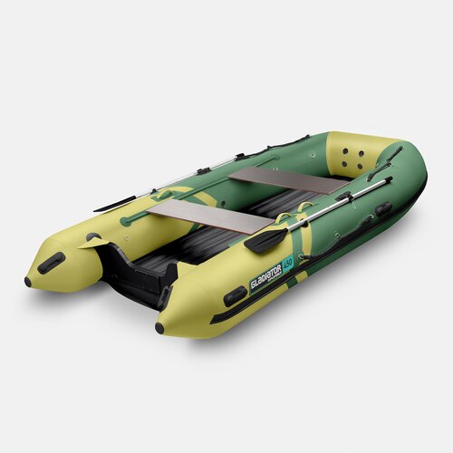 Надувная лодка GLADIATOR E450S зелено-оливковый