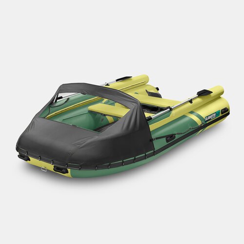 Надувная лодка GLADIATOR E420X зелено-оливковый