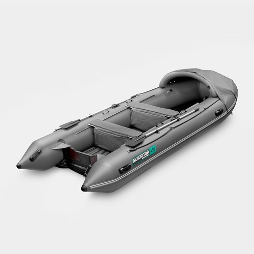 Надувная лодка GLADIATOR E450PRO темносерый