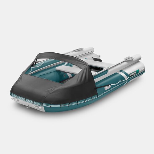 Надувная лодка GLADIATOR E420X морской зеленый-белый