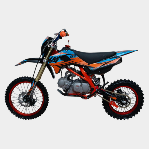 Питбайк KAYO EVOLUTION K125EM 17/14 KRZ (механ. сцепл., эл. стартер 2024 г)