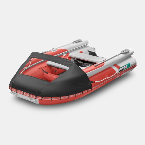 Надувная лодка GLADIATOR E380X красно-белый