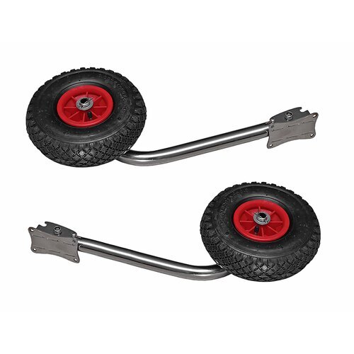 Транцевые колеса д/надувной лодки (изогнутая дуга) 260 мм пневмо (2 колеса)