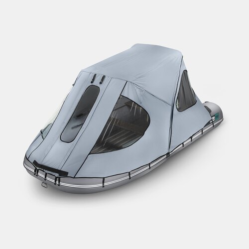 Тент ходовой с каркасом для лодок Gladiator E380PRO серый серии AIR PRO (E)