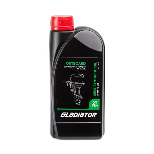 Масло GLADIATOR 2Т АКВА Премиум полусинтетическое API TSC-4, NMMA TC-W3, M/F 3