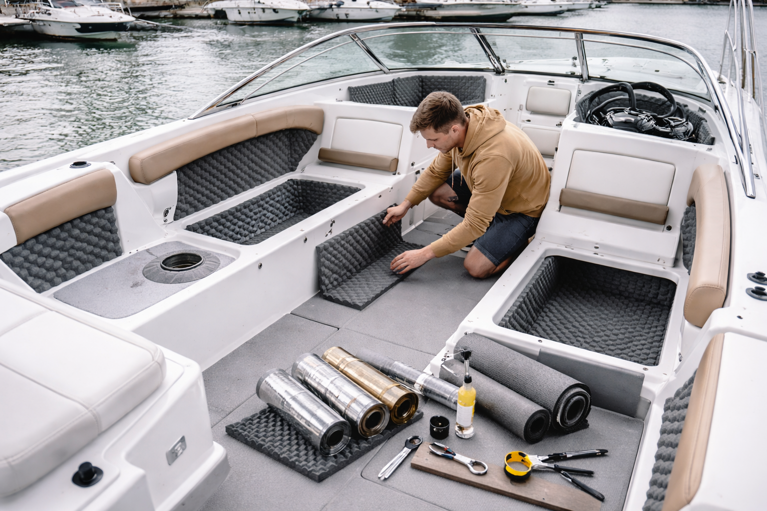 Лайфхаки для уменьшения шума в лодке